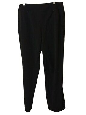 Merona Womens Black Straight-Leg Pants Size 18W Polyester Blend #D-28